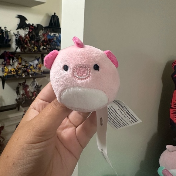 12" NWT blue Sheldon squishmallow and pink Sheldon starla squishville - Picture 2 of 3